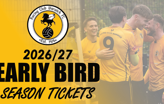 2026/27 Early Bird Season Tickets – On Sale Now!
