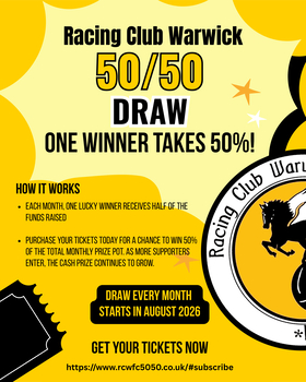 Racing Club Warwick Launches the New 50/50 Club Draw