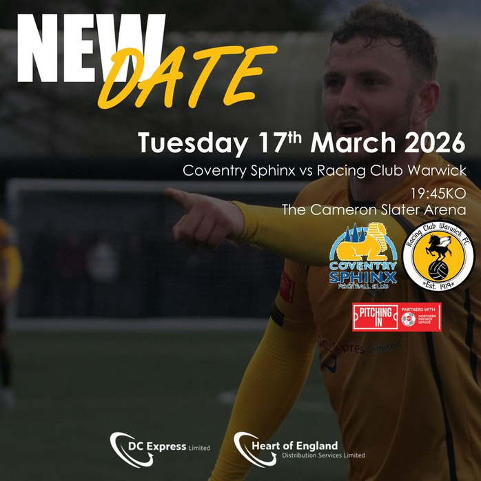 NEW DATE | Coventry Sphinx