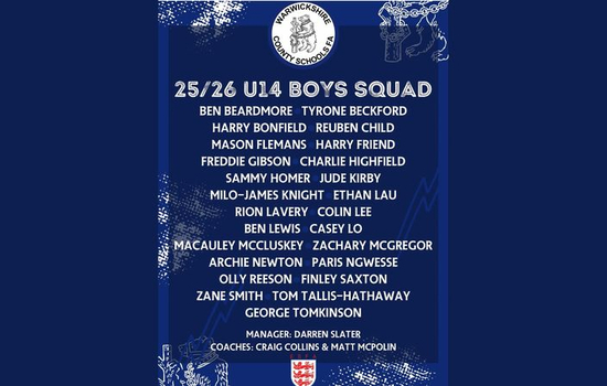 Seven selected for Warwickshire